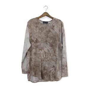 Nova Industries Long Sleeve Muted Tie-Dye Shirt Size XL